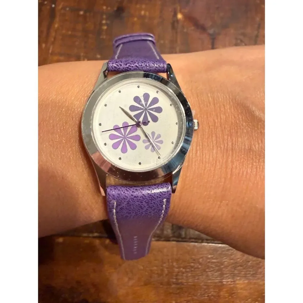 Avon Spring Fling women's wristwatch purple